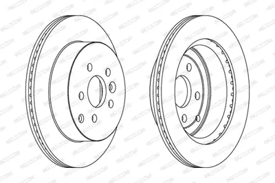 FERODO DDF1609 Arka Fren Dıskı Freelander 2 2.0-3.2 Td LR001019