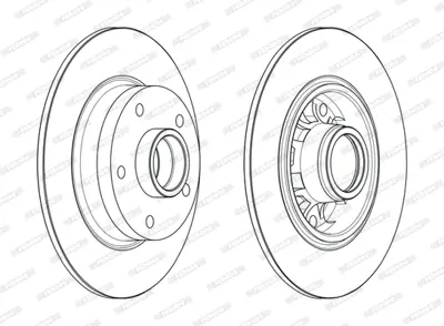 FERODO DDF1730-1 Arka Fren Dısk Aynası ( Rulmanlı ) Megane Iıı 1.2 Tce / 1.4 Tce / 1.5 Dcı / 1.6 Dcı / 1.6 / 1.9 Dcı  432001539R