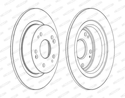 FERODO DDF1776C Arka Fren Dısk Aynası Duz Honda Accord 09-14 (282x5) 42510TA0A00