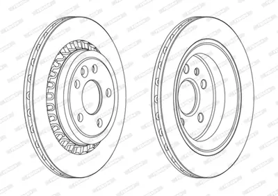 FERODO DDF1802C Arka Fren Dısk Aynası Volvo Xc60 08=>17 31277357