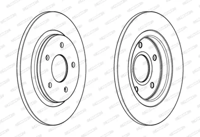 FERODO DDF1808C Arka Fren Dıskı Chrysler Grand Voyager V Dodge Journey 4721677AA