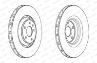 FERODO DDF1847C-1 Fren Aynası On (340x30mm) Tt 07>14 8J0 615 301G