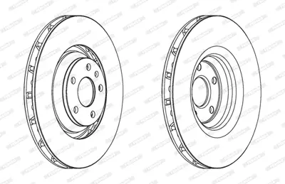 FERODO DDF1847C-1 Fren Aynası On (340x30mm) Tt 07>14 8J0 615 301G