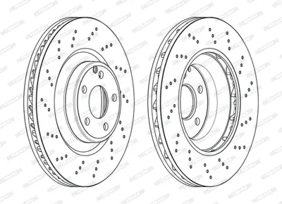 FERODO DDF2030C-1 Fren Dıskı On W212 11>15 S212 12>16 R172 11> A1724210212
