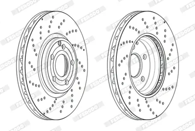 FERODO DDF2054C-1 Fren Dıskı On Cls-Class X218 12>17 C218 11>17 4211812