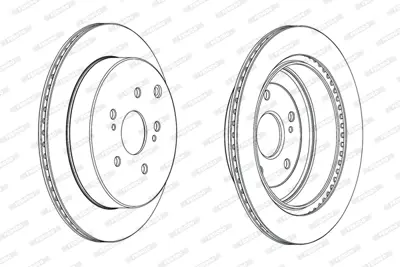 FERODO DDF2072C Arka Fren Aynası Havalı Grand Vıtara 4x4 08-15 (308x5) 5561177K00