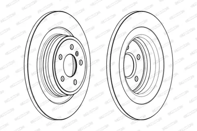 FERODO DDF2204C Fren Dıskı Arka Ml-Class W166 11>15 Gle-Class C292 15>19 1664230012