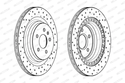 FERODO DDF2205C Fren Dıskı Arka Gle-Class W166 15>18 Ml-Class W166 11>15 1664230412