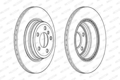 FERODO DDF2404C Arka Fren Dıskı Bmw F30 F80 F31 F34 F32 F82 F36 34216792233