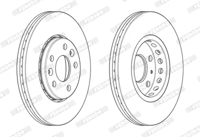 FERODO DDF2507C Fren Dıskı On Nıssan Np300 11> Trafıc Iıı 14> Havalı 296mm 4422285