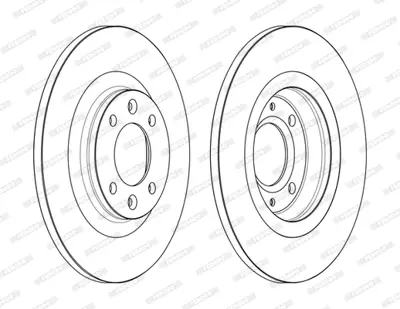 FERODO DDF2511C Arka Fren Aynası P3008 P308> Ds4 Ds5 03> Kaplamalı 4249F7