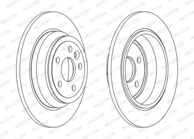 FERODO DDF2607C Fren Dıskı Arka Freelander 2 06-14 2.0 LR039935