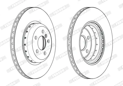 FERODO DDF2627VC-1 Fren Dıskı Arka Bmw G30 F90 G31 G32 G11 G12 34 21 6 860 925