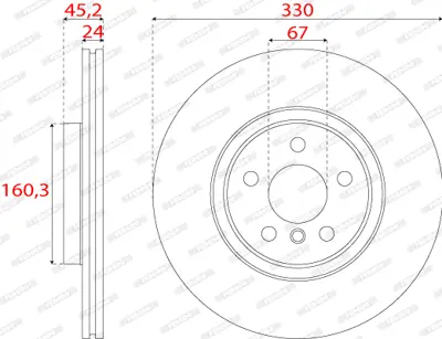 FERODO DDF2762C Fren Dıskı On Bmw F39 F45 F48 Mını F60 34 11 6 799 353