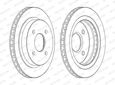 FERODO DDF479C Arka Fren Dısk Aynası Mondeo I / Iı 1,6 / 1,8 / 1,8td / 2,0 / 2,5 92>00 Cougar 2,5 98>01 Hava Sogutm 1025911