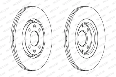 FERODO DDF489 On Fren Dısk Aynası Xantıa 93> Xsara 98> Zx 96 97 P306 Gtı / Xu10j4rs S16 97> P405 Ym 2,0 16 Turbo H 4246G1