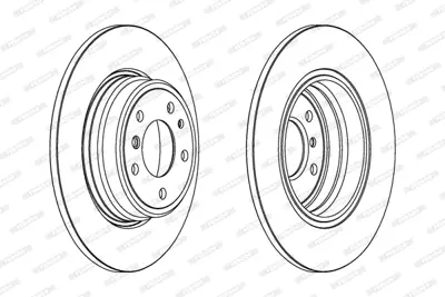 FERODO DDF553 Fren Dıskı Arka Bmw E38 34 21 1 157 953