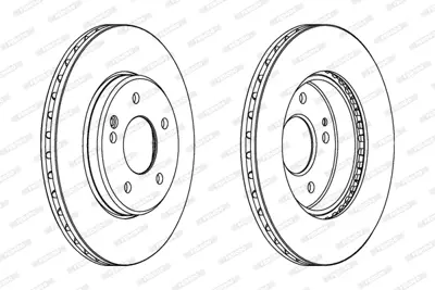 FERODO DDF588C Fren Dıskı On C-Class W202 93>00 S202 96>01 2024210912