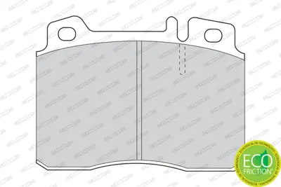 FERODO FDB1037 Fren Balatası On E-Class W124 93>95 S124 93>96 C124 93>97 A124 94>98 A0024201920