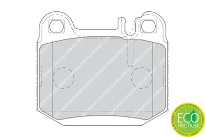 FERODO FDB1512 Fren Balatası Arka Ml-Class W163 98>05 1634200720