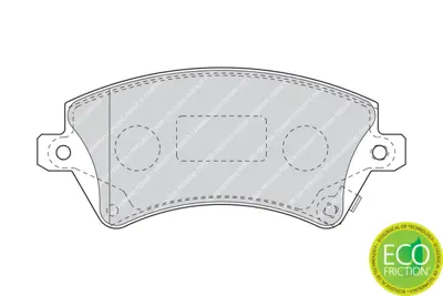 FERODO FDB1573 Fren Balatası On Toyota Corolla 2002-2007 Vvtı 0446502061