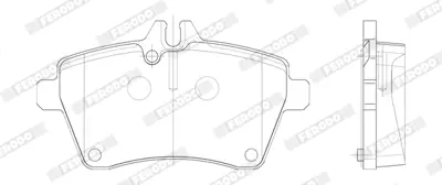 FERODO FDB1593 Fren Balatası On A-Class W169 04>12 B-Class W245 05>11 1694200220