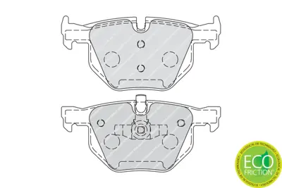 FERODO FDB1808 Fren Balatası Arka Bmw E90 E91 E92 E93 34216775678
