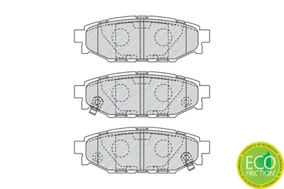 FERODO FDB1947 Arka Fren Balatası Forester 2,0 2,5 09>12 Impreza 08>12 Outback 03>11 Legacy 03>11 26696AG000