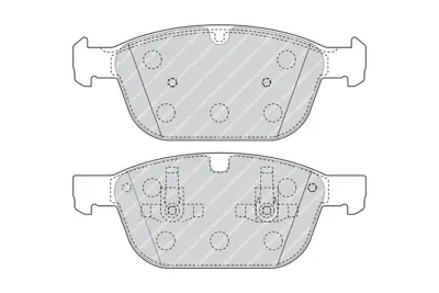 FERODO FDB4238 On Fren Balatası Volvo Xc60 08> / Xc90 2.4 D5 02>15 30793943