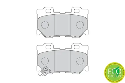 FERODO FDB4312 Arka Fren Balatası Infınıtı Fx 50 Qx 70 09> 370 Z 09> D40604GH0A