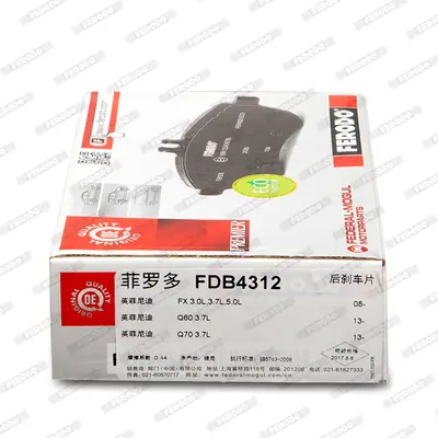 FERODO FDB4312 Arka Fren Balatası Infınıtı Fx 50 Qx 70 09> 370 Z 09> D40604GH0A