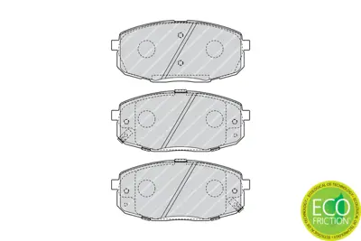 FERODO FDB4448 Fren Balatası On Hyundaı I30 07-12 Kıa Ceed 07-12 Carens 02-06 (130*58*18) 0K2FA3328Z