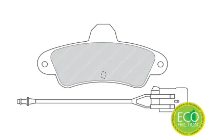 FERODO FDB913 Arka Fren Balatası Cougar 98>01 Mondeo 93>00 Fıslı+abslı 1129985
