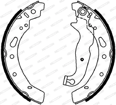 FERODO FSB4018 Arka Fren Balatası (Pabuc) Ford Ka Mazda Iı 1,2 / 1,3 08 /> Panda Fıat 500 1,2 / 1,3 Jtd 07> 77362615