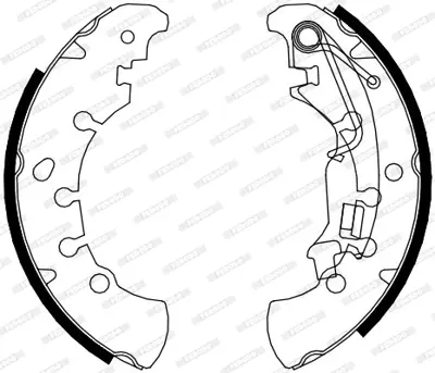 FERODO FSB4076 Arka Fren Balatası Pabuc Idea 1,2 16v 1,3 Jtd,1,4,1,4 16v 02 / 04 Punto 1,4,1,9jtd 09 / 03 10 / 05 77362449