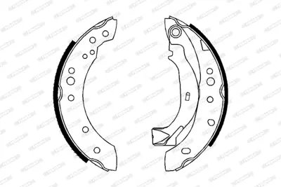 FERODO FSB626 Arka Fren Balatası (Pabuclu) P1007 1,4 1,4hdı 04 / 05>c2 1,1 1,4 1,4hdı 09 / 03>c3 C3 Iı C3 Plurıel  4241L0