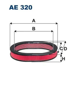 FILTRON AE 320 Hava Fıltresı Honda Cıvıc 92-95 17220PM1305