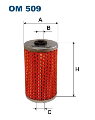 FILTRON OM509 Yag Fıltresı W123 80>85 S123 80>85 C123 80>85 W460 82>92 A1021801110