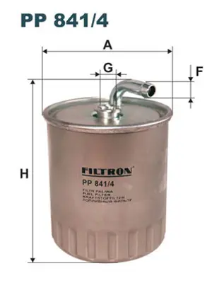 FILTRON PP 841/4 Yakıt Fıltresı W203 02>07 Cl203 02>08 S203 01>07 C209 02>09 W463 01> 6110901252