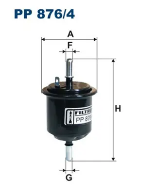 FILTRON PP876/4 Benzın Fıltresı Accent 2000 2005 Fıslı Tıp 3191125100