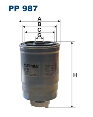 FILTRON PP987 Yakıt Fıltresı Saab 9,3 1,9d 12762671