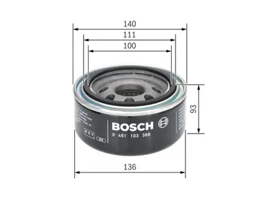 BEHR MAHLE OC404 Yag Filitresi Lt 28 / 35 / 46 2,8 Tdı 97>06 62115561