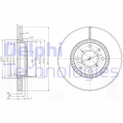 DELPHI BG4049C On Fren Aynası Havalı Suzukı Marutı Rıtz 09-> Splash 08-> Swıft 05-> Vauxhall Agıla 08-14 Legacy 00- 