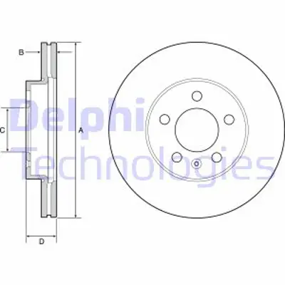 DELPHI BG4963C Fren Aynası On A1 Scala / Kamıq 19> Arona Ibıza Polo 18> 