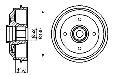 BOSCH 0986477113 Arka Fren Kampanası P309 P306 Xsara Zx Xsara 1.4ı / 1.6ı / 1.8ı / 1.9 Abssız 