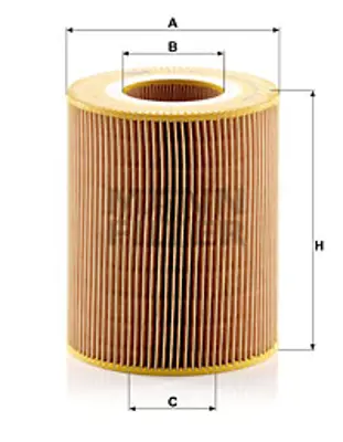 MANN FILTER C1381 Hava Filitresi W168 97>04 Vaneo W414 02>05 