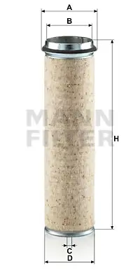 MANN FILTER CF1000 Hava Filitresi Ic Man 12.153 12.163 D0824 95> 