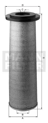 MANN FILTER CF2000/1 Hava Filitresi Ic Volvo Fh 400/440/480/500/520 05> Fh12 420 93>05 460 98> Fm 440/460 05> Fm12 420 98> 