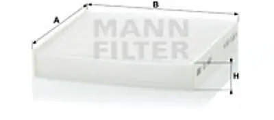 MANN FILTER CU1827 Polen Filitresi Sx4 05>10 Terıos 05> 