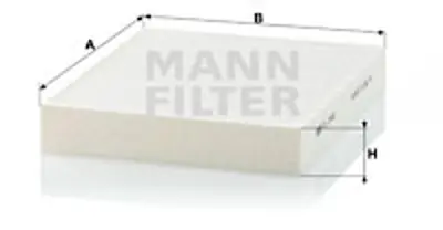 MANN FILTER CU2442 Polen Filitresi Insıgnıa Astra J Merıva B Mokka Aveo T300 Cruze Trax 